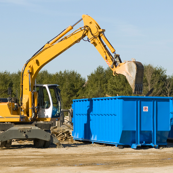 are there any restrictions on where a residential dumpster can be placed in Coalville IA